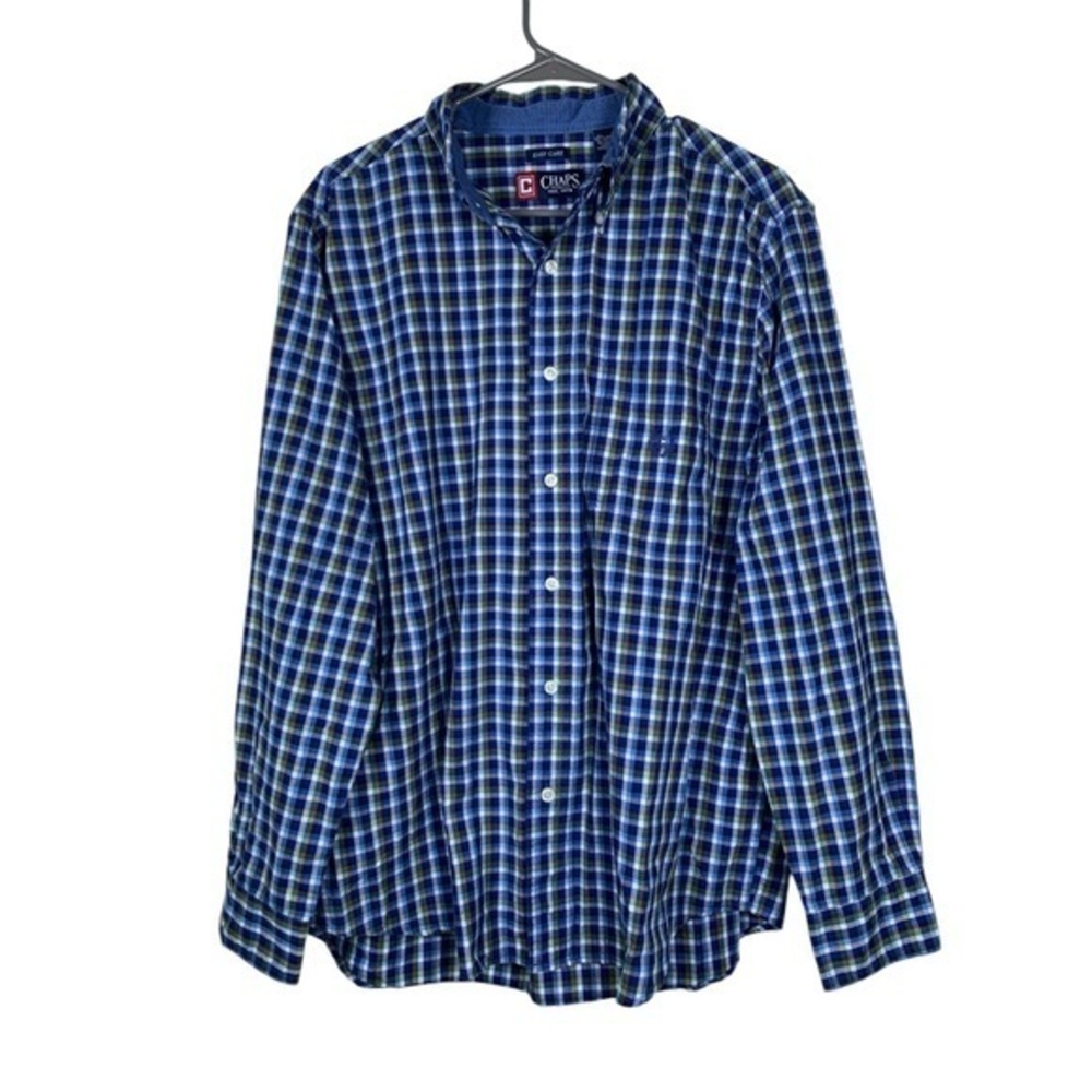 Chaos Ralph Lauren Plaid Button Down Shirt Size Large EUC #DS-1525